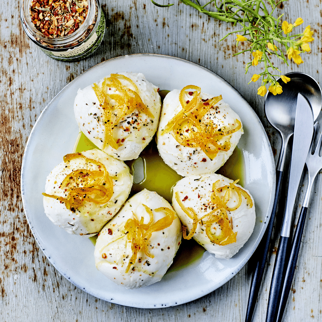 Mozzarella with Lemon Confit