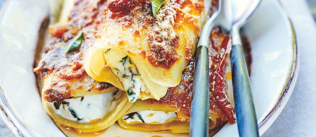 Cannelloni pesto poivrons & basilic
