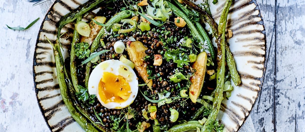 Salade de lentilles d'automne