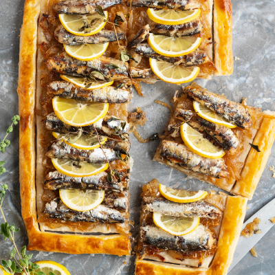 Pissaladière mit Zwiebelkonfit